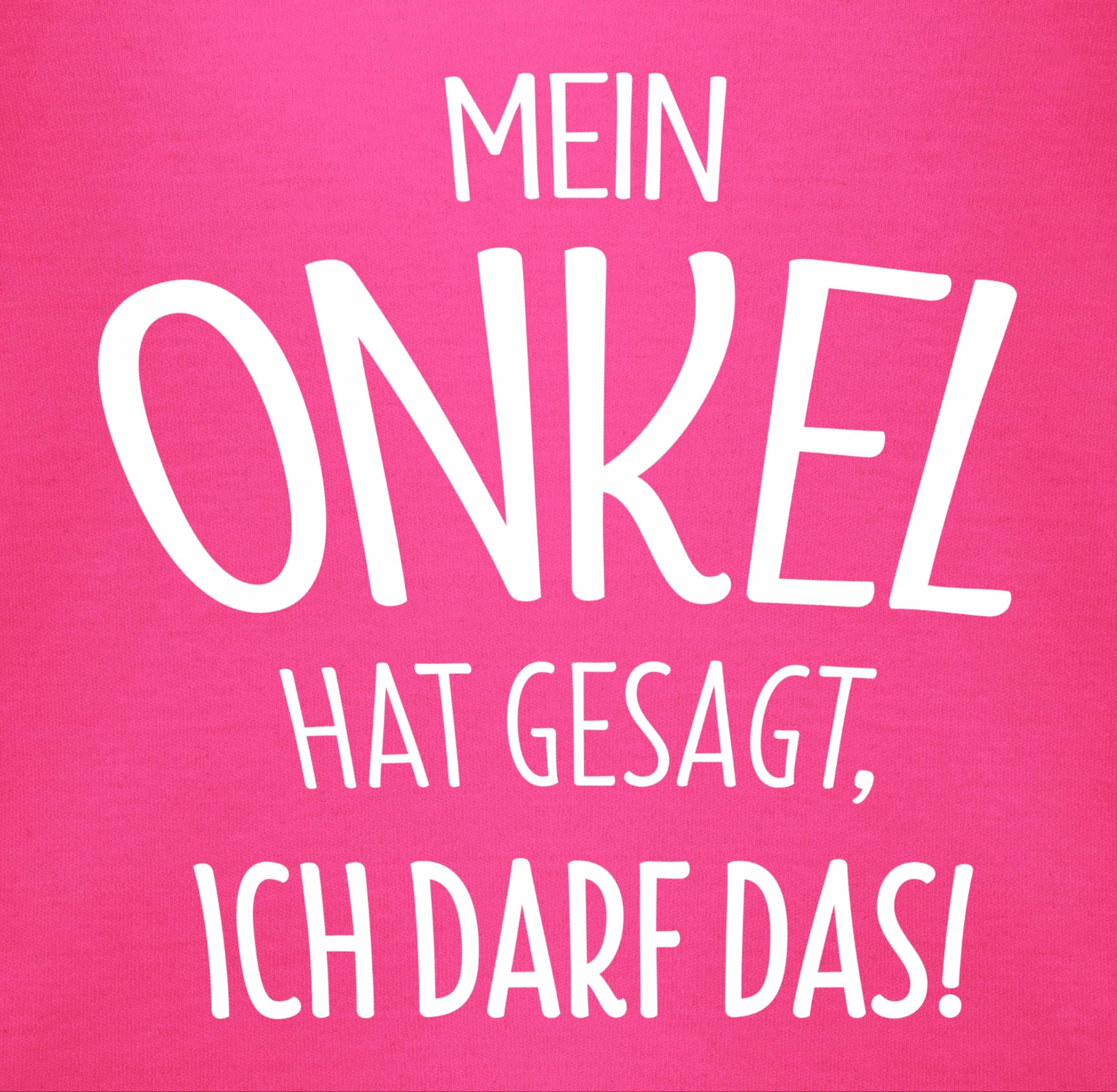 Shirtracer - Baby Body langarm Mädchen Junge - Sprüche - Mein Onkel hat gesagt ich darf das