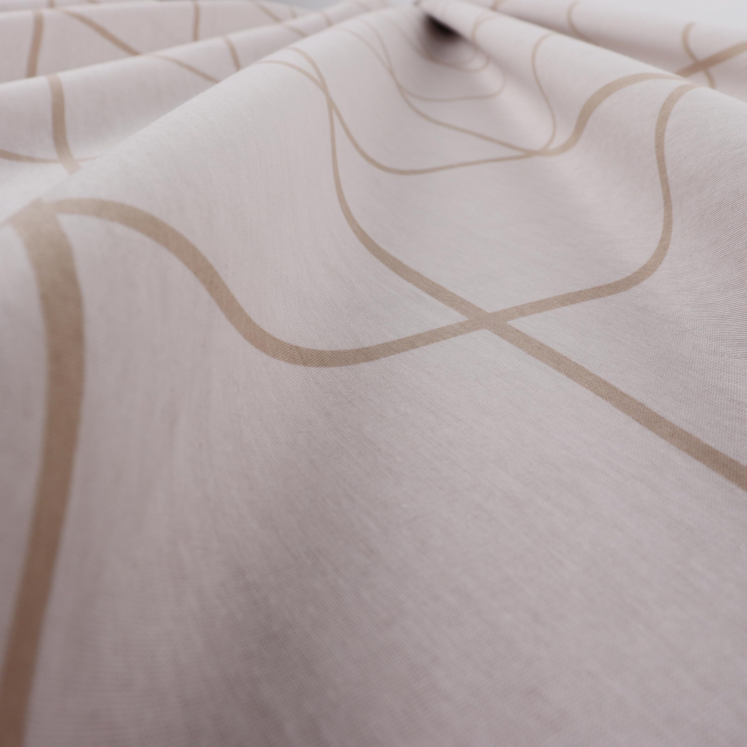 Vency Parure de lit 4 pièces 135 x 200 cm - Beige - Certifié Oeko-TEX