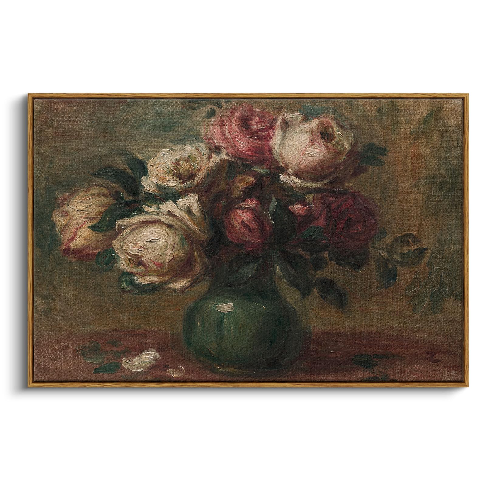 InSimSea Framed Flower Wall Art Home Decor, Framed Vintage Botanical Prints, Rustic Farmhouse Wall Decor, Mid Century Modern Decor Art Prints, Floral Home Decor Wall Art for Living Room Bedroom