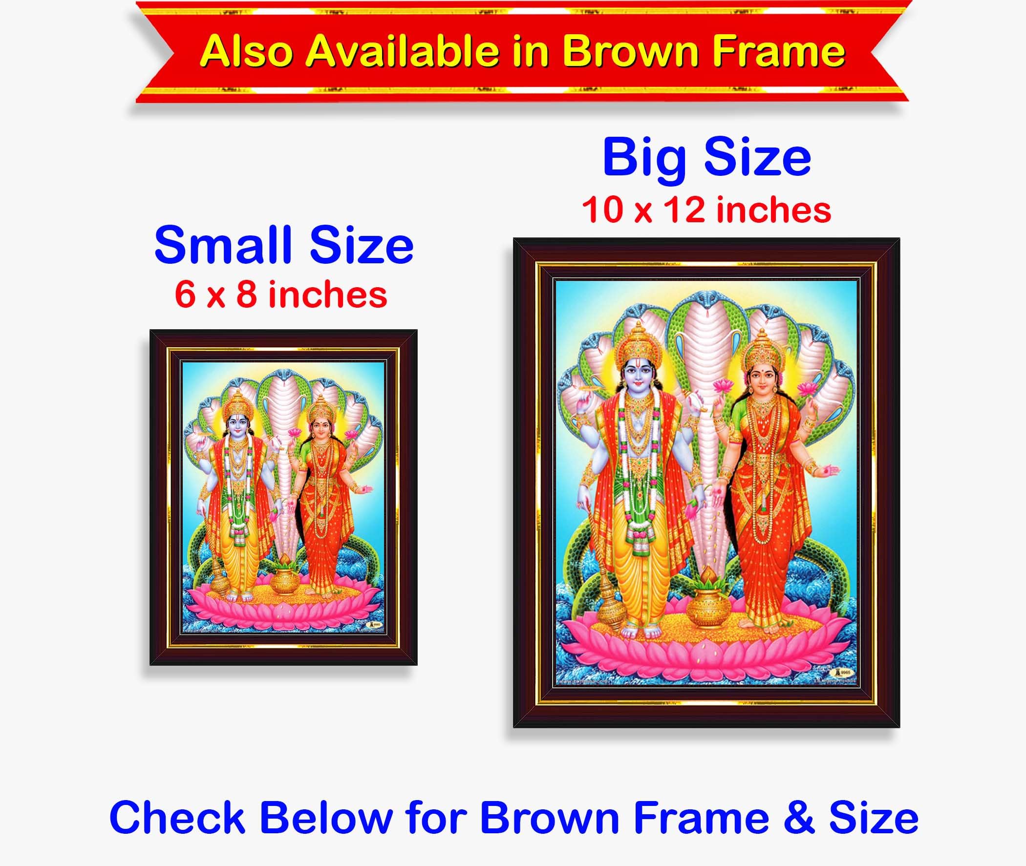 Lord Vishnu Lakshmi Wall Painting - Home Decor -6 Lord Vishnu Lakshmi Wall Painting - Home Decor -6