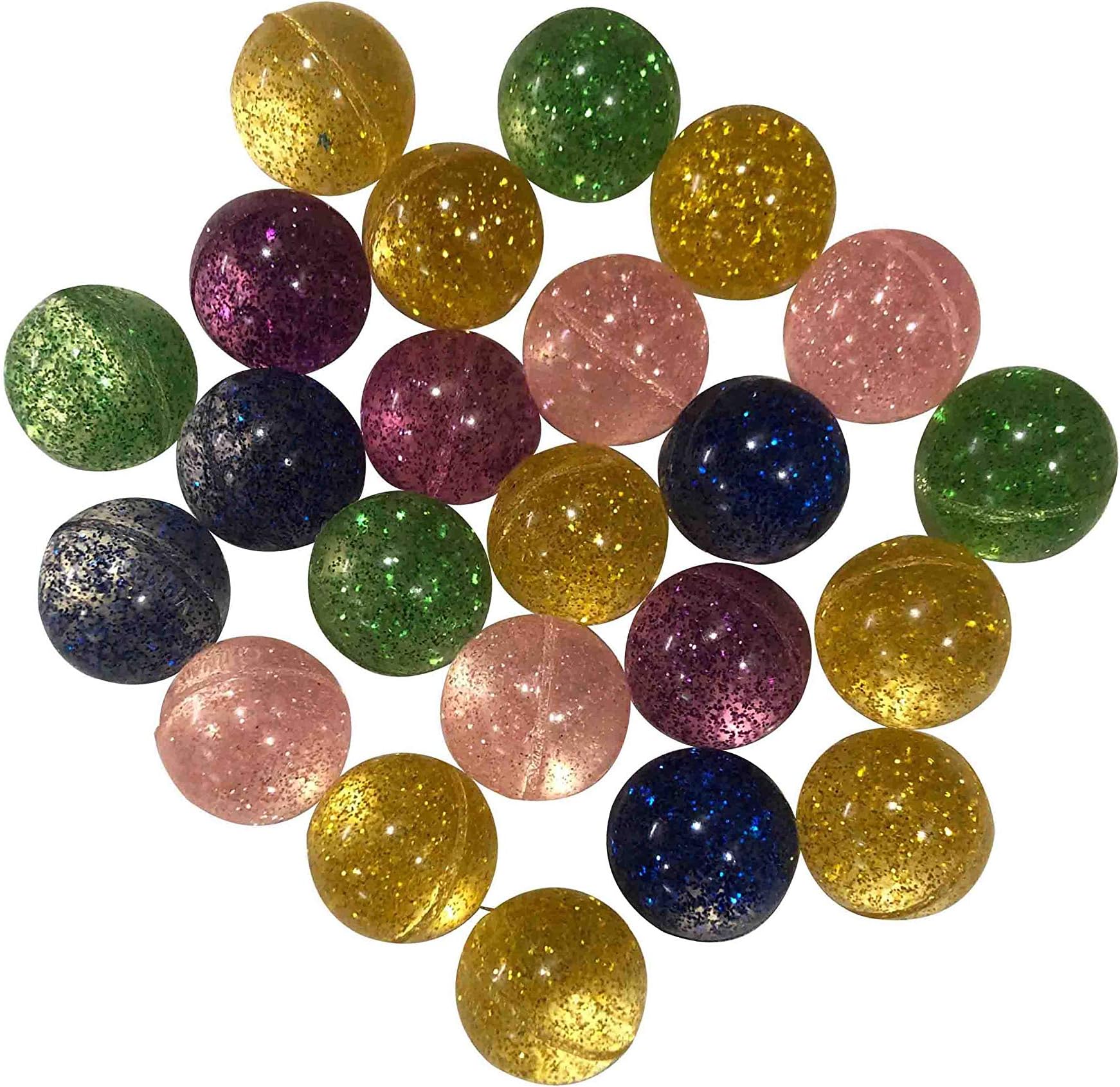 Crazy Jumping Bouncy Ball 23pcs Size-Small (Multicolor)