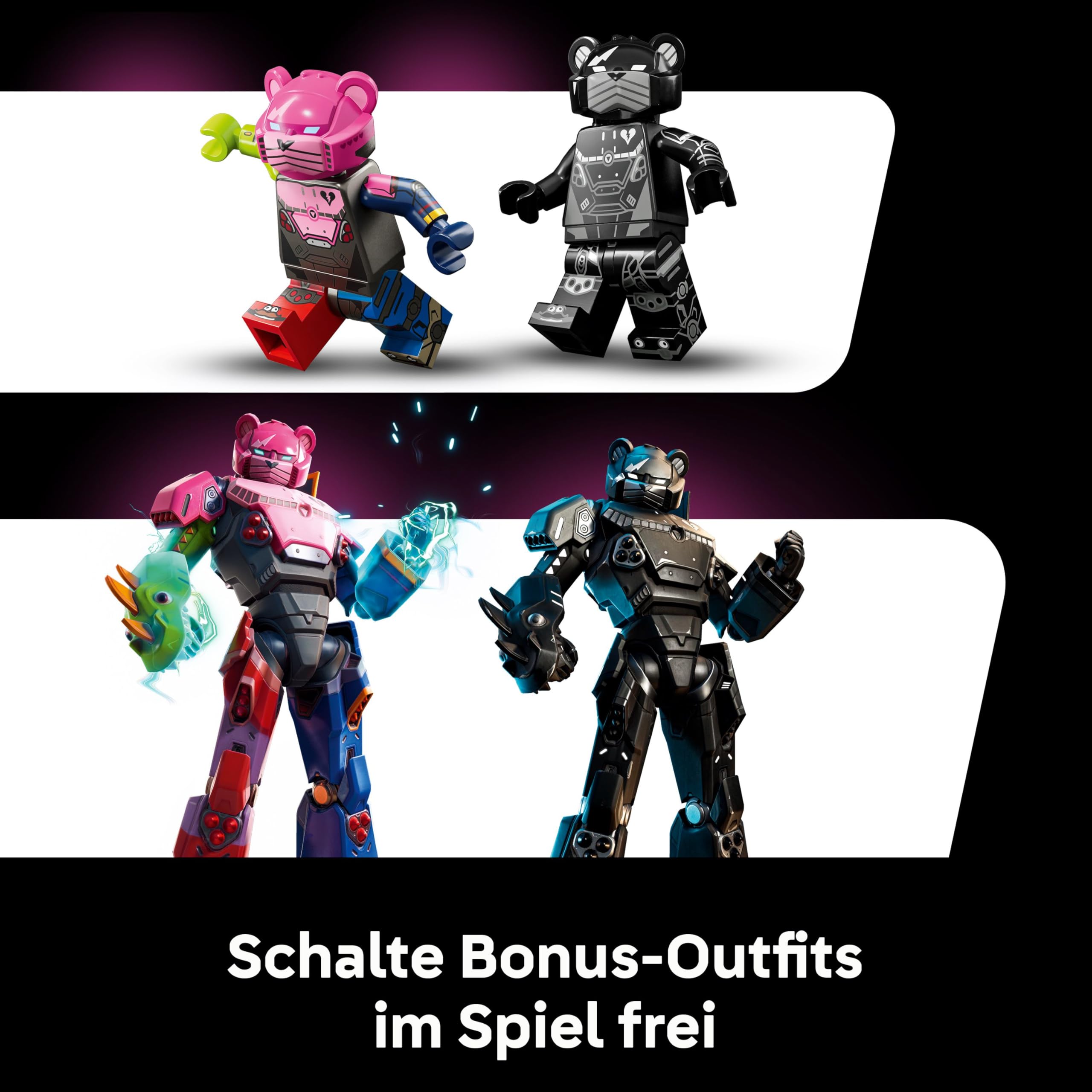 LEGO Fortnite Mecha-Anführer - Gaming Modellbau inkl. Schwert & Minifigur - Sammlerstück & Geschenk für Erwachsene Videospiel Fans - 77078 | Display Modellbausatz, Schwert & Minifigur, Sammelset, Geschenk für erwachsene Videospiel-Fans, 2503 Teile
