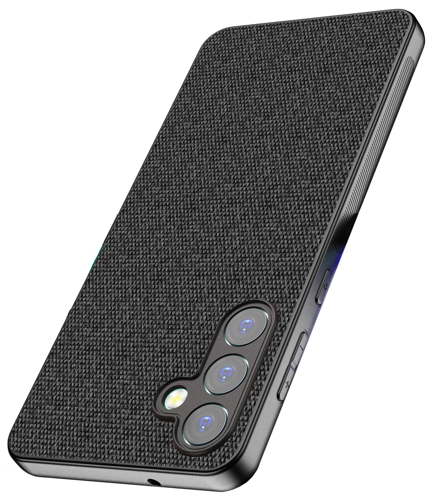 Kapa Soft Full Fabric Protective Back Case Cover for Samsung Galaxy M55 / F55 | Shockproof Slim Hard Anti Slip Back Case (Black) (B0D5KSM7C4) Amazon Price History, Amazon Price Tracker
