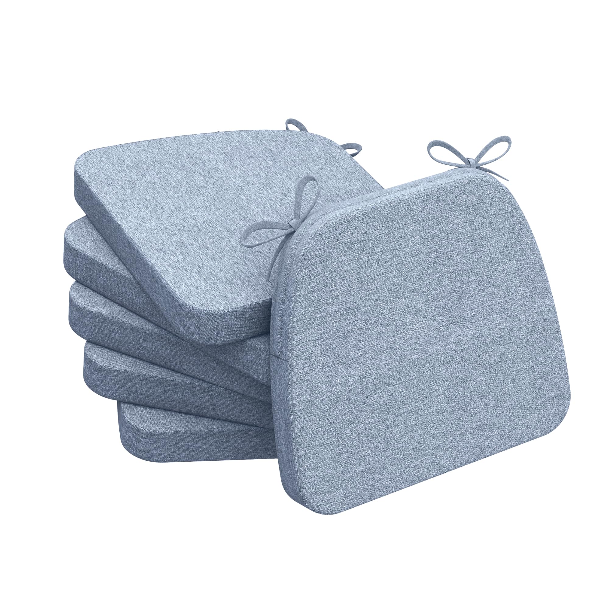 AAAAAcessories Chair Cushions for Dining Chairs, 17 x 16 x 2 in, Set of 6