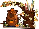 Capybara Building Blocks Set -1880PCS Cute Animals & Flowers Building Bricks Kit Kawaii Capybara Gifts Toy for Kids Age 8+, Capybara Stuff Pen Holder&Desk Organizer, Arts &Crafts for Boys Girls Adult