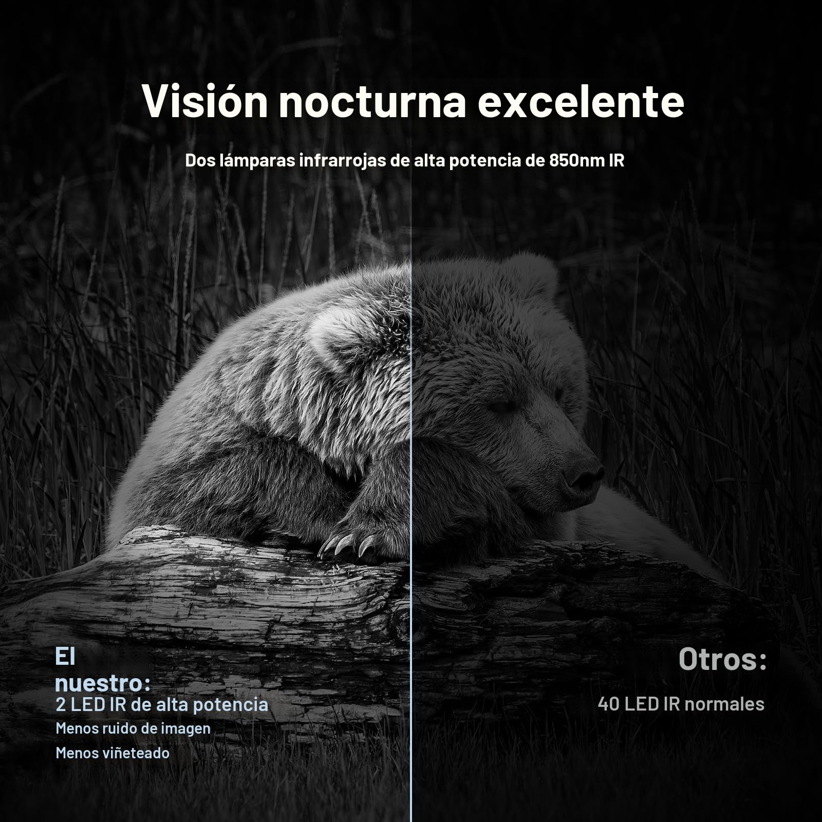 WOLFANG Cámara de Caza Solar 4K 30fps 68MP, WiFi Bluetooth Camara Fototrampeo con Visión Nocturna, Disparo de 0.1 s, Batería de 5200 mAh, IP66 Impermeable, Camara Caza para Monitoreo de Vida Silvestre