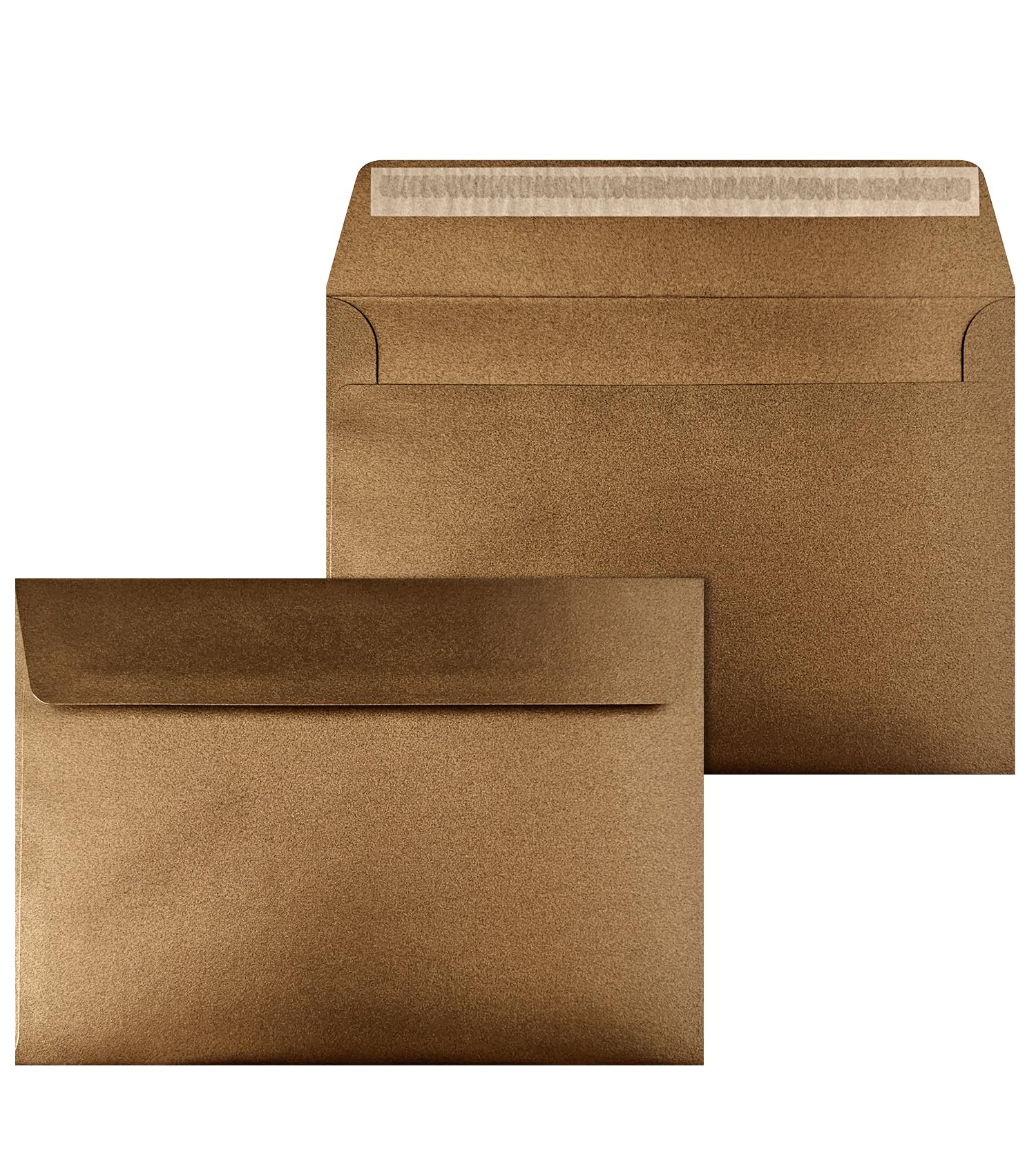 Netuno 20 Large Brown Pearl envelopes C5 162 x 229 mm 6.4 x 9 in 120gsm Pearlescent Invitation Envelope Large Shimmer envelopes for A5 Letters Wedding Invitations Greeting Cards documents Postcards — image 1