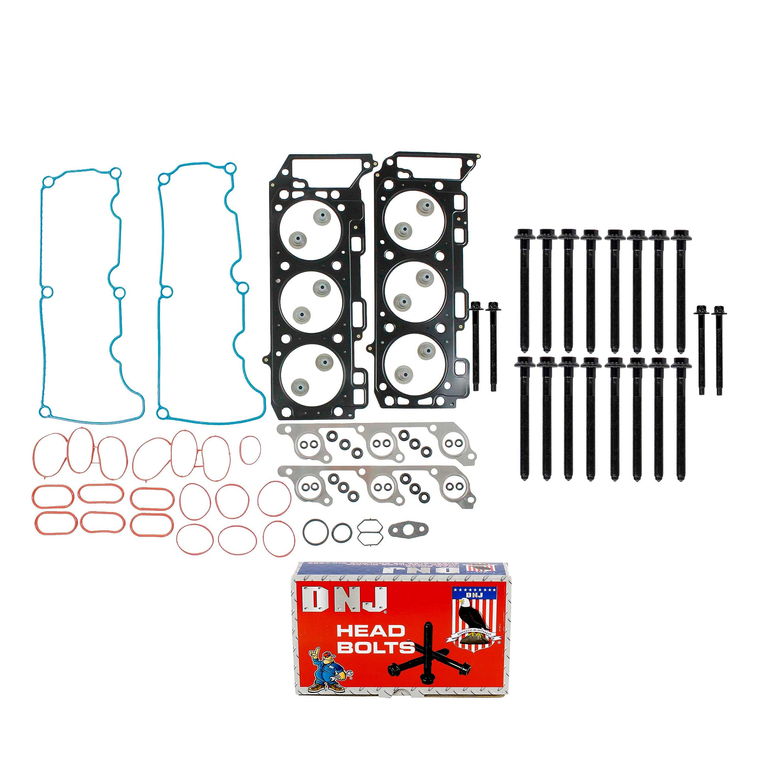 DNJ HGB436 Cylinder Head Gasket Set with Head Bolt Kit for 2001-2011 Ford, Land Rover, Mazda, Mercury B4000, Explorer, Explorer Sport 4.0L V6 12V SOHC