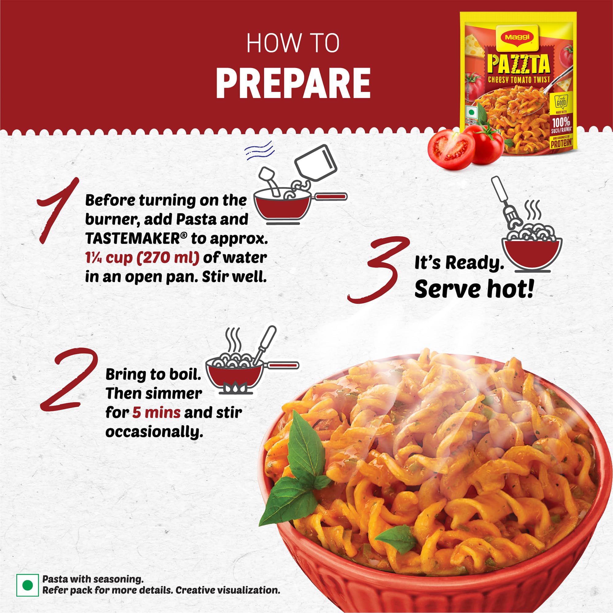Maggi Nutri Licious Pazzta Tomato Twist 64 g