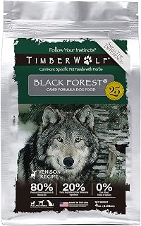 Timberwolf Black Forest Venison Recipe Dry Dog Food 4lb