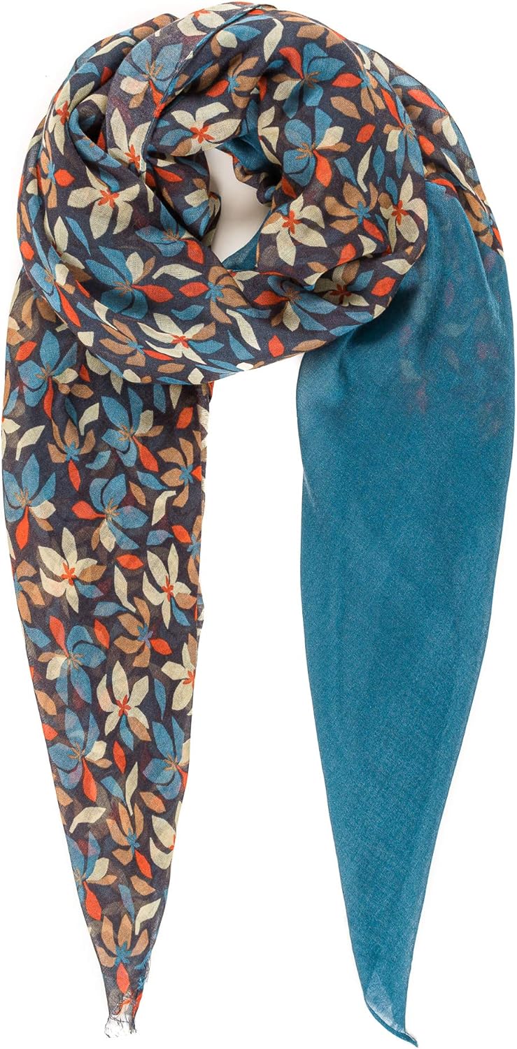 MIMOSITO Scarfs for Women Lightweight Floral Flower Fashion Wrap Shawl for Fall Winter