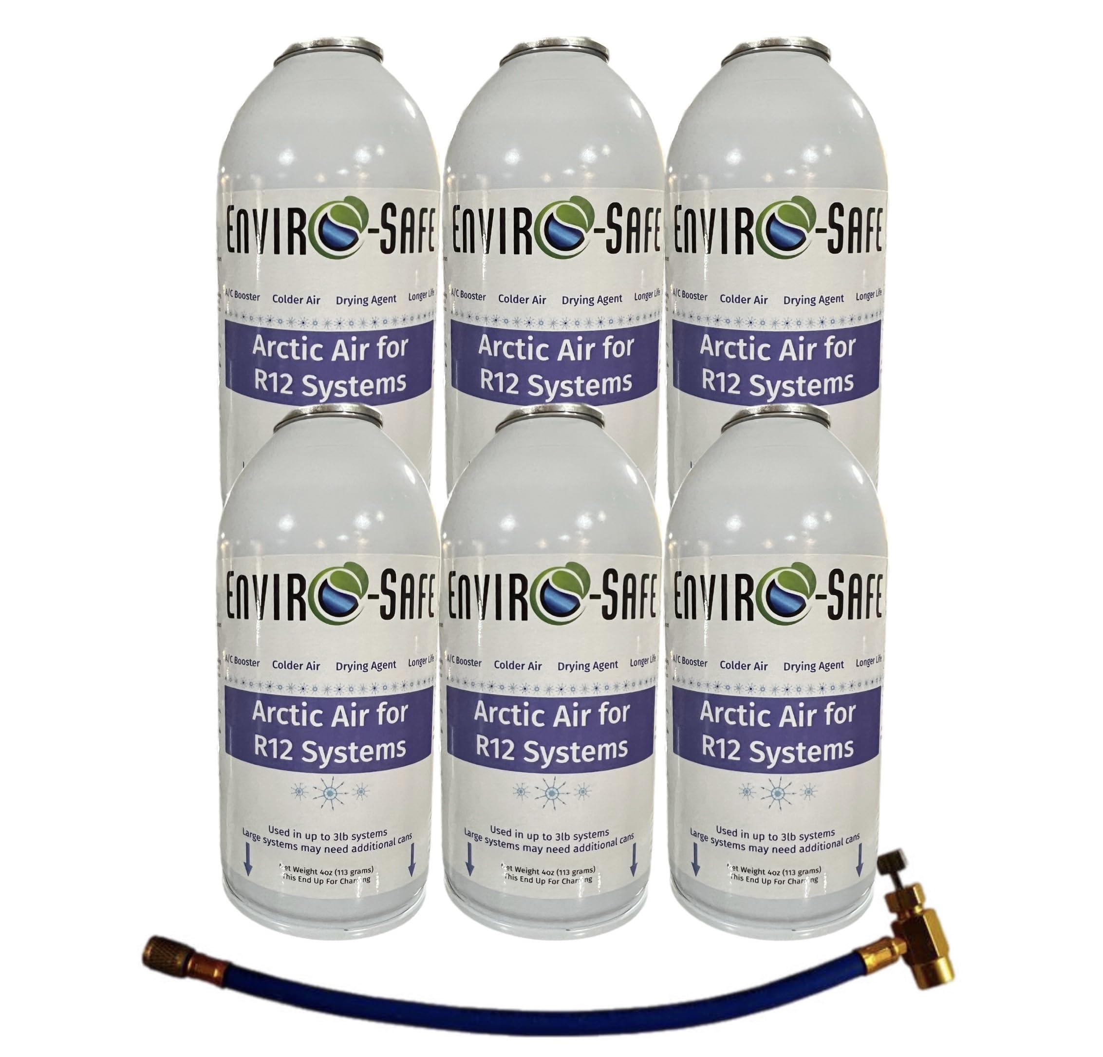 GenericArctic Air for R12 w/Charging Hose (6 Can Kit), ES12AH6
