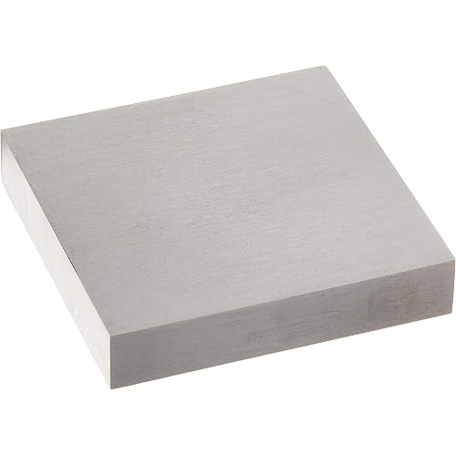 The Beadsmith Steel Bench Block - Flat Anvil Jewelers Tool - Solid Metal Bench Block for Jewelry and Stamping - Protect Your Work Surface - 4 x 4 x 0.5 inches