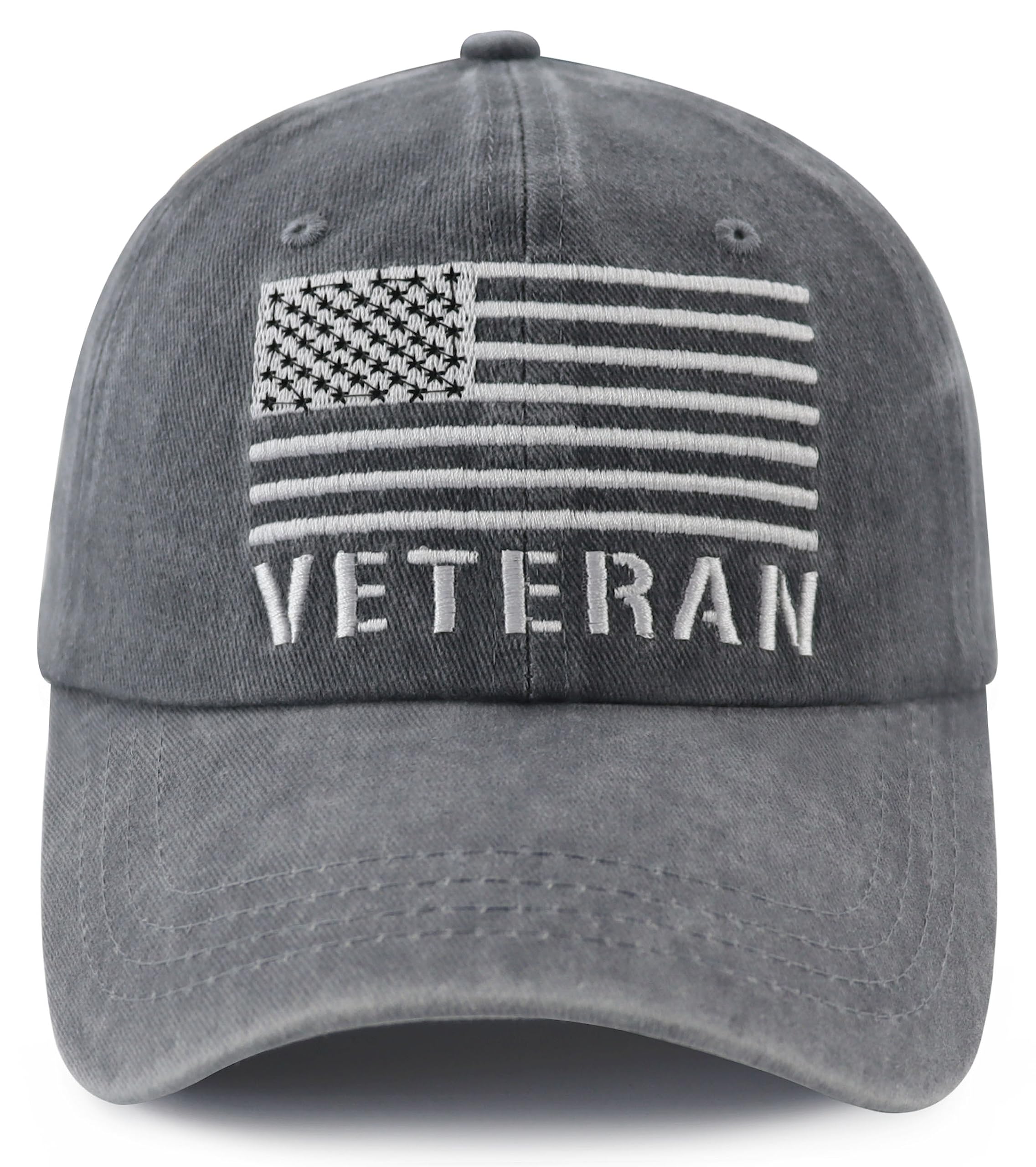 USA Flag Veteran Hat for Men Women, Funny Adjustable Embroidery American Army Military Baseball Cap