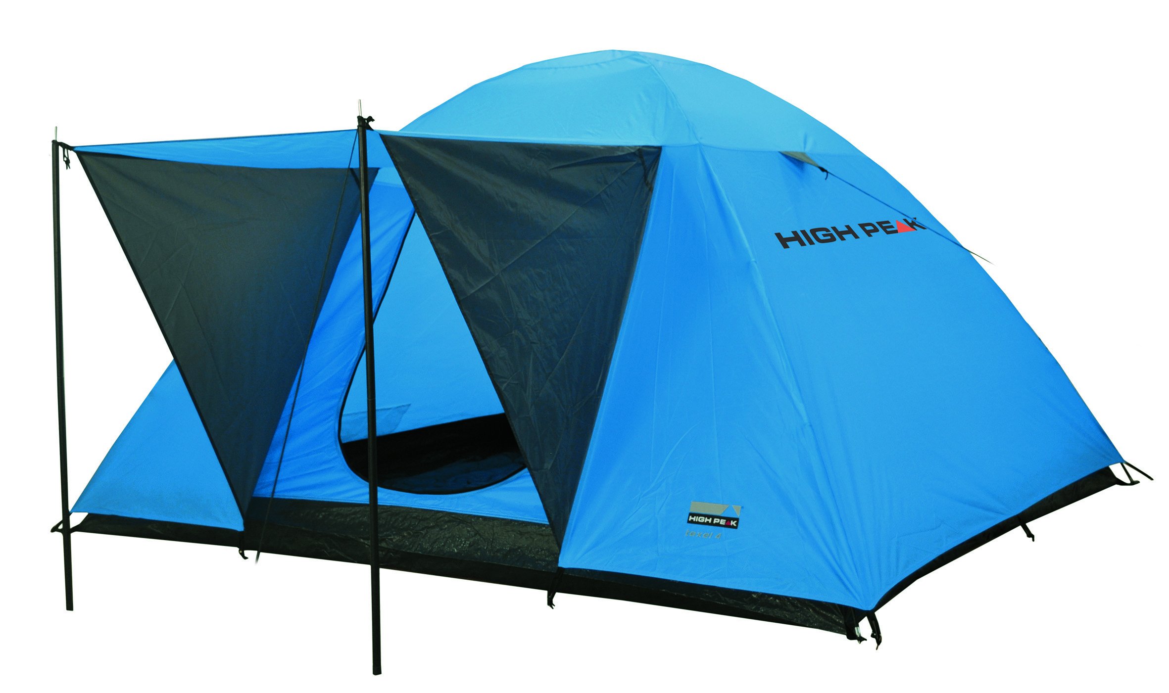 High Peak Zelt Texel 3, Blau/Dunkelgrau, 10174 Sport & Freizeit
