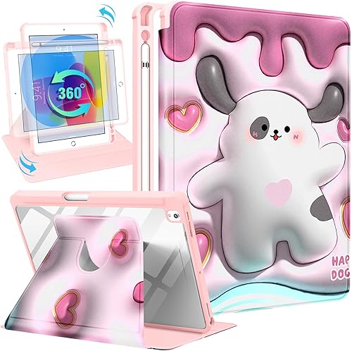 Miniatura 18 de Funda para iPad de 9ª/8ª/7ª/Air de 3ª generación de 10.2 y para iPad Pro de 10.5 pulgadas, con soporte giratorio de 360 grados, con soporte