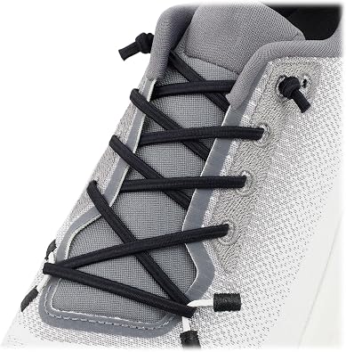 2 Pairs High Stretch Elastic Shoe Laces for Sneakers No Tie Shoelaces for Adults and Kids 4mm Wide