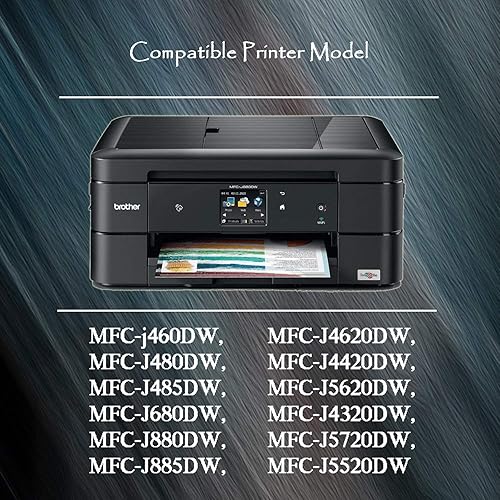Miniatura 2 de TG Imaging Cartucho de tinta compatible con LC 201 203 LC203 de alto rendimiento para impresora de inyección de tinta Brother MFC-J4420DW