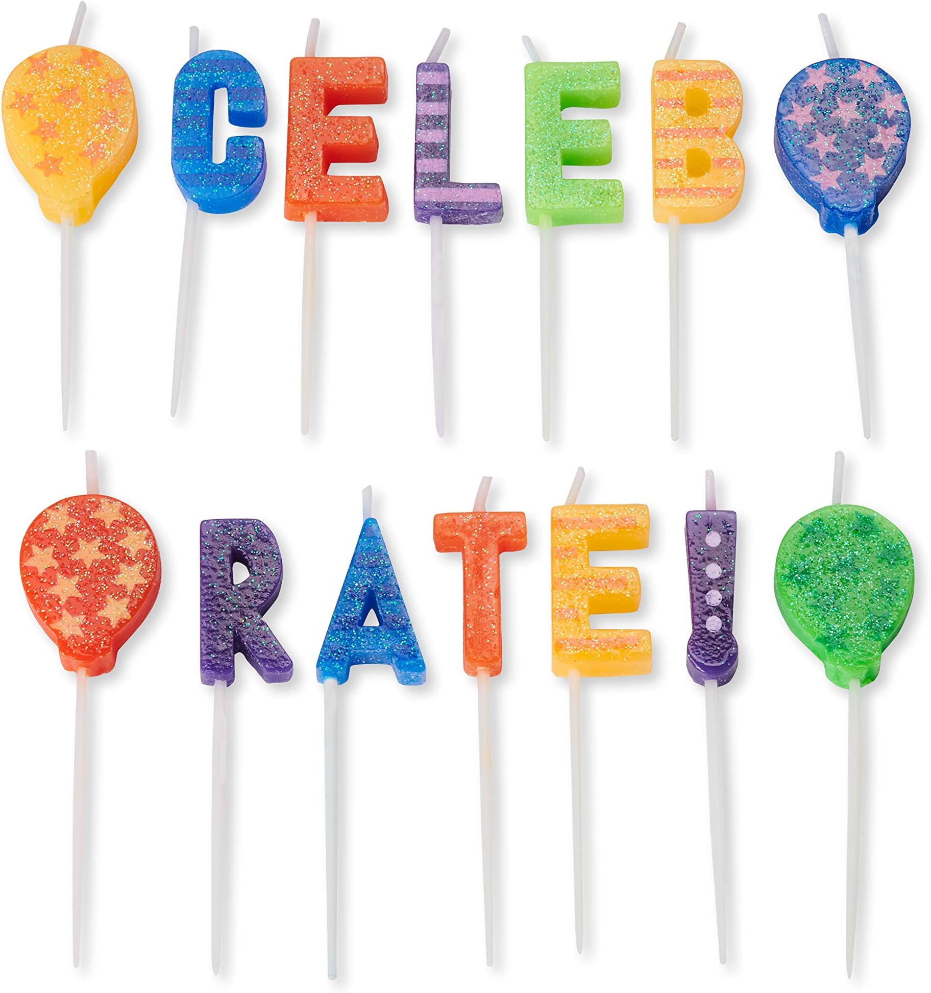 Papyrus Birthday Candles, Celebration (14-Count)
