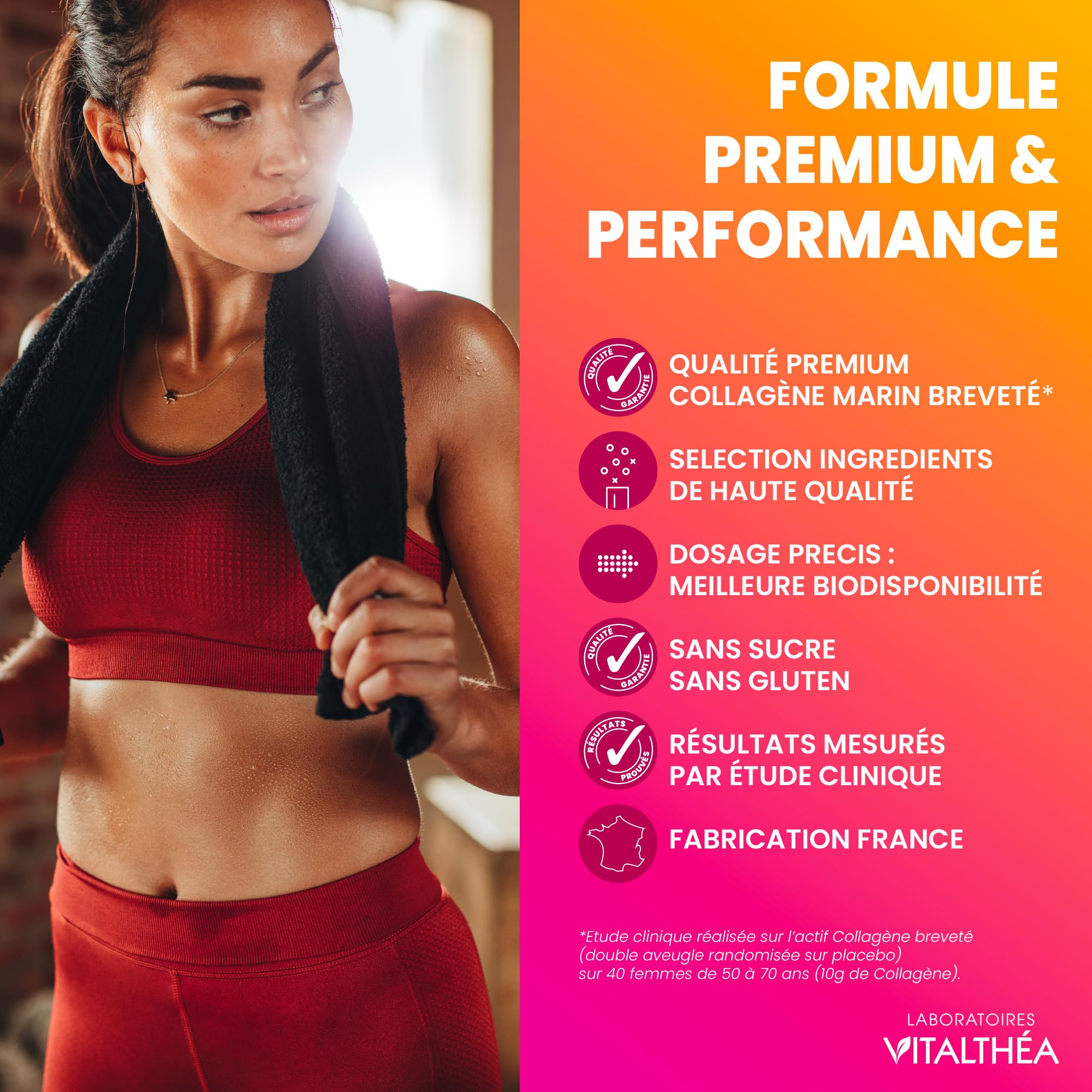 COLLAGENE MARIN POUDRE + THÉ MATCHA + ACIDE HYALURONIQUE + ZINC + VITAMINE C : Formule Exclusive Premium | Anti-âge Peau & Articulations Sport |RÉSULTATS PROUVÉS* |Goût Pêche Douce |Fabrication France