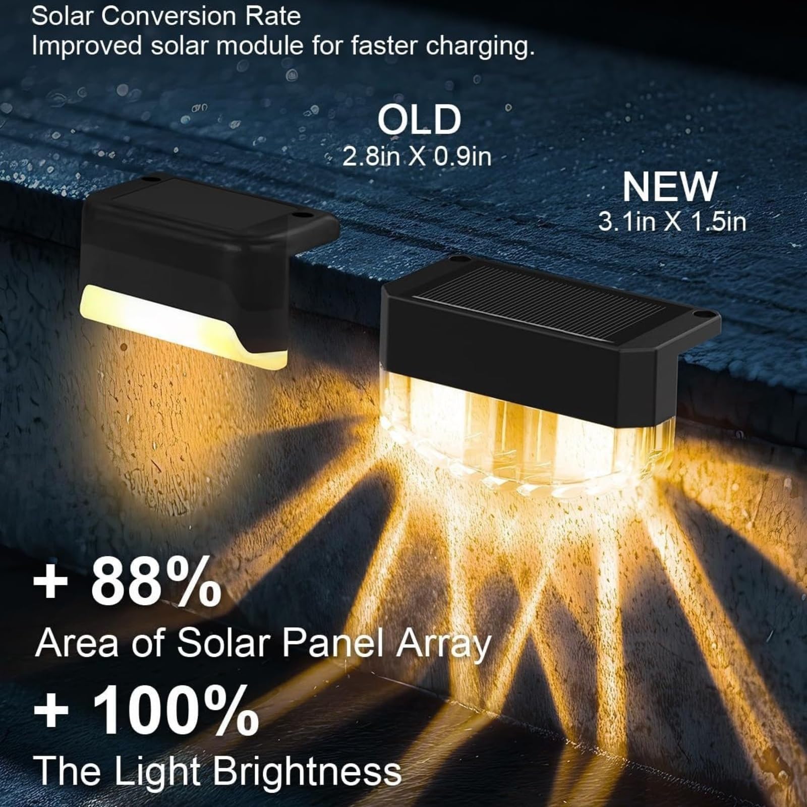 Luci Solari da Terra, Luci Solari Per Esterni, Confezione Da 8/16 per passerella da patio(Warm light,16pcs)