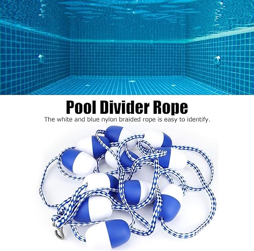 Miniatura 5 de Fydun Cuerda divisora de seguridad para piscina de 16.4 pies, accesorio de línea flotante para bancos de aguas termales para hombres y mujeres