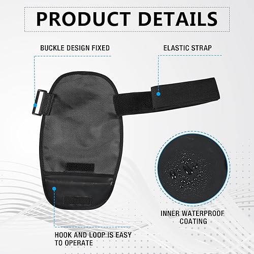 Miniatura 6 de TrelaCo 2 fundas para bolsas de ostomía con cinturón ajustable, impermeable, cubierta de ducha para ostomía, apertura universal, lavable, forro para