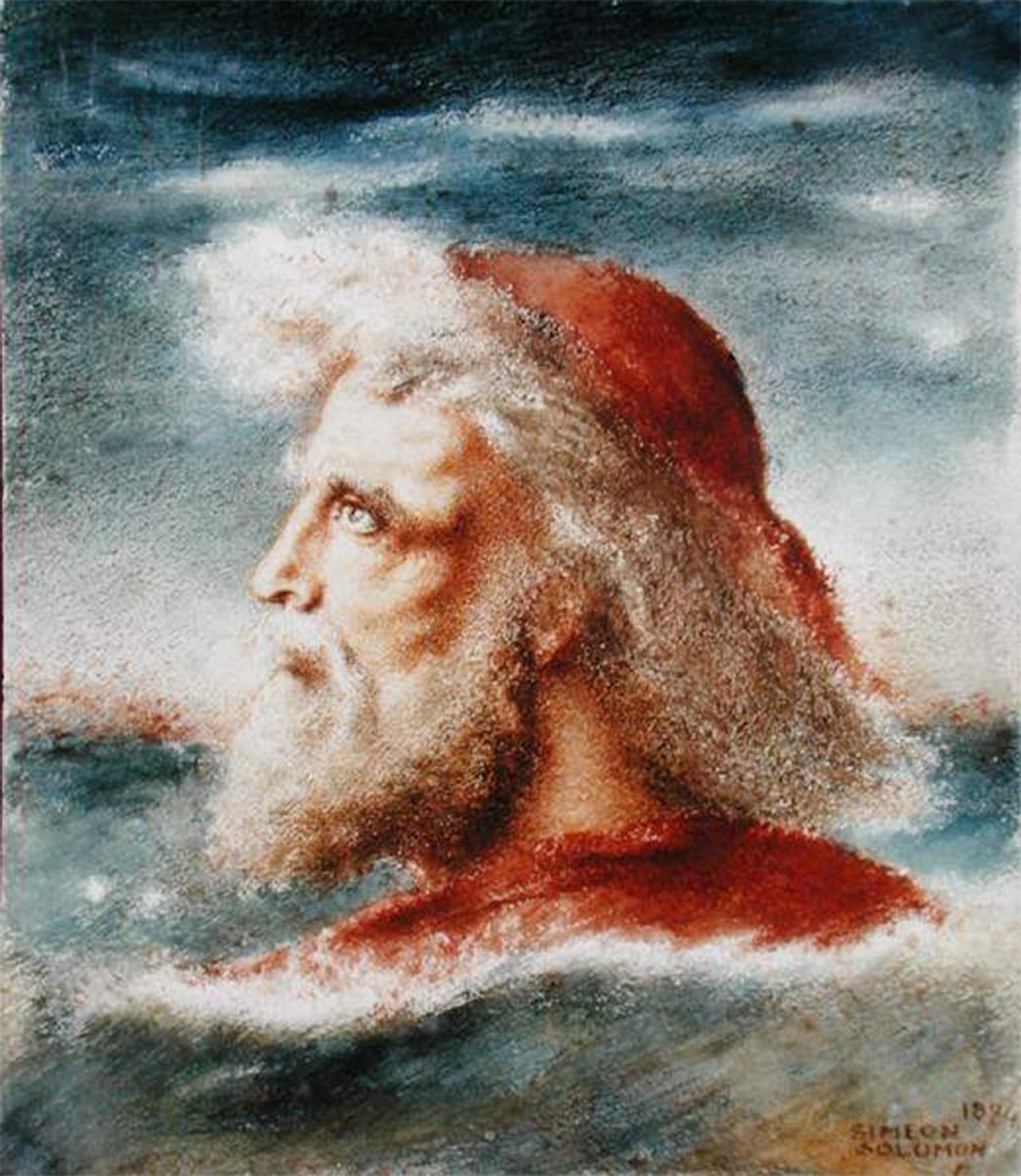ARTXLXXBN Famous Prints Artwork Pictures Poster Painting Art Head of a Man by Simeon Artwork Landscape Pictures for Home Decor 60x90cm