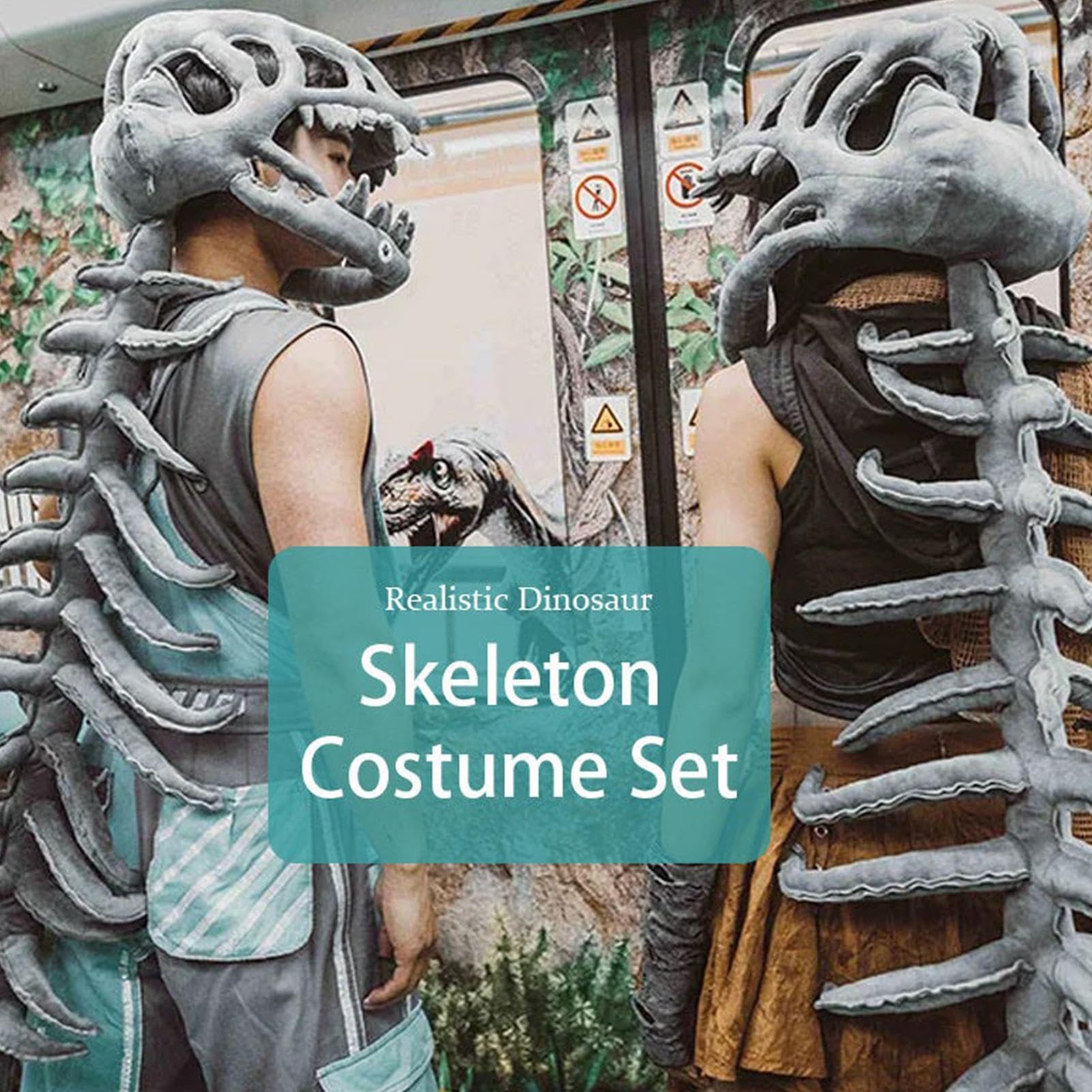 Kostium Szkieletu Dinozaura Realistyczne Zabawki Ubieralne | Halloweenowe Przebranie Czapka Ubrania Dla Kobiet Mężczyzn Dziewcząt Chłopców Karnawał Impreza Święto Scena