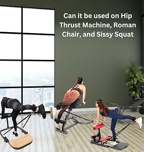 Miniatura 3 de Bandas de resistencia para máquina de empuje de cadera y máquina de sentadillas Sissy - Banco de empuje de cadera, máquina de glúteos - Máquina de