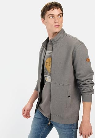 camel active Men's Cotton Blend Sweat Jacket