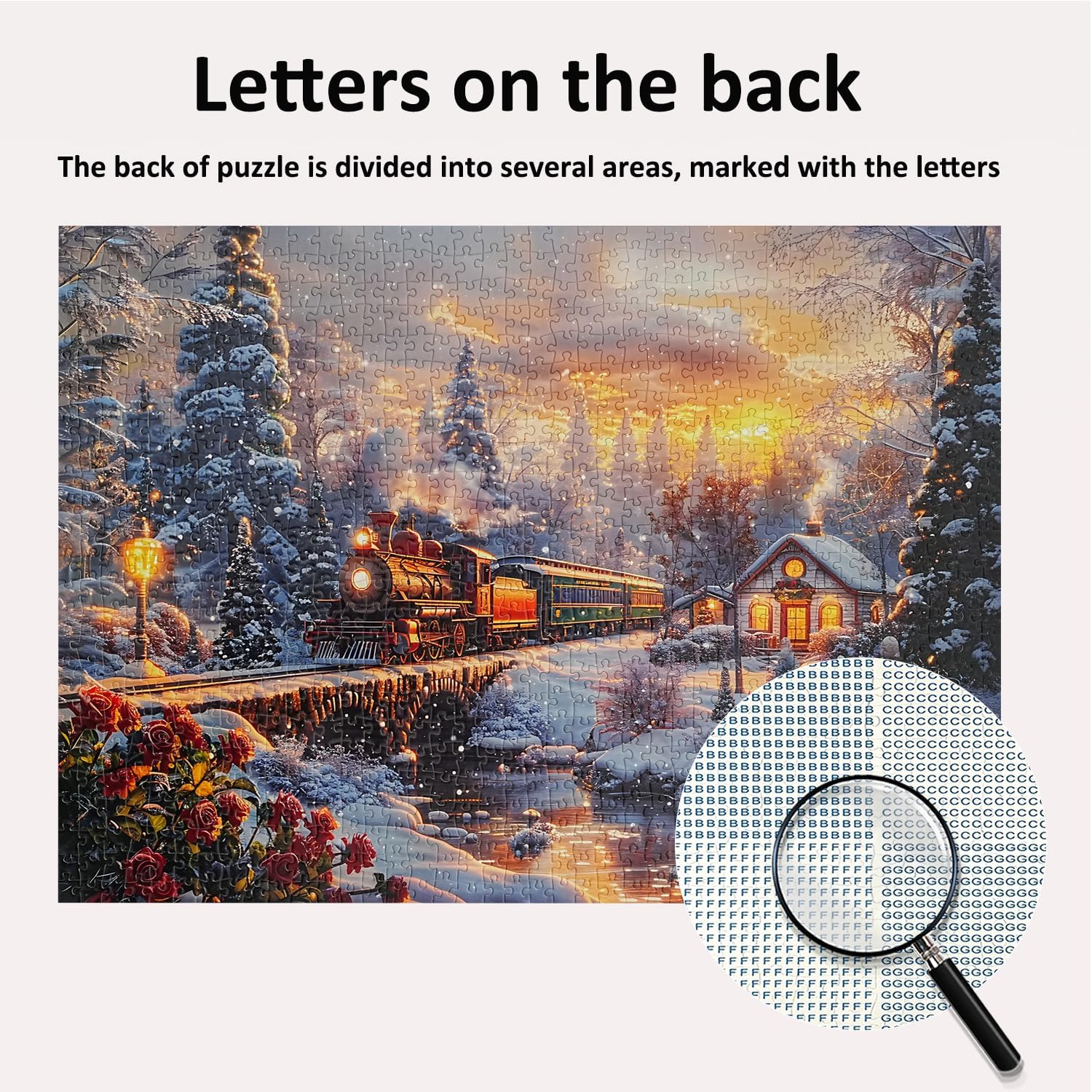 Jigsaw Puzzles for Adults 1000 Pieces Christmas Puzzles Impossible Hard Difficult Challenging Puzzles for Adults Snowy Journey Winter Holiday Jigsaw Puzzle 1000 Pieces 28 x 20 inch