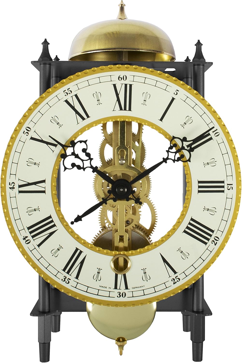 Acctim 36803 'Alcester' Black Mechanical Pendulum Table Clock Amazon