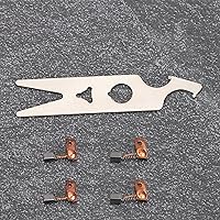 Vista 6 de ANGGREK Manipro Part - Juego de 2 pares de llaves de cepillo de carbono, pieza de repuesto para taladro de uñas, pieza de repuesto Up200