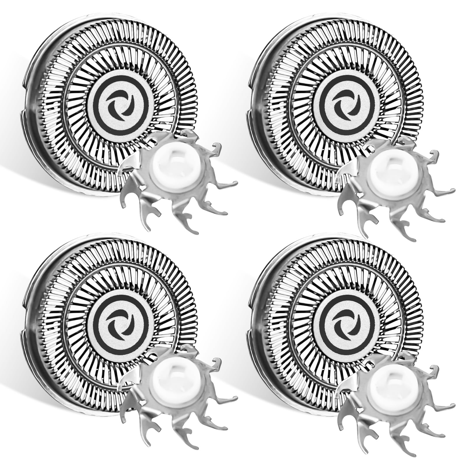 bssmmai Cabezal de repuesto adecuado para afeitadora eléctrica Skull Shaver Pitbull, 4 cabezales de repuesto compatibles con la afeitadora eléctrica Skull Shaver Pitbull, cabezal de hoja de repuesto