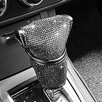 Vista 1 de Funda para palanca de cambios de coche con cristales brillantes, protector de palanca de cambios con brillo, accesorios de decoración universal