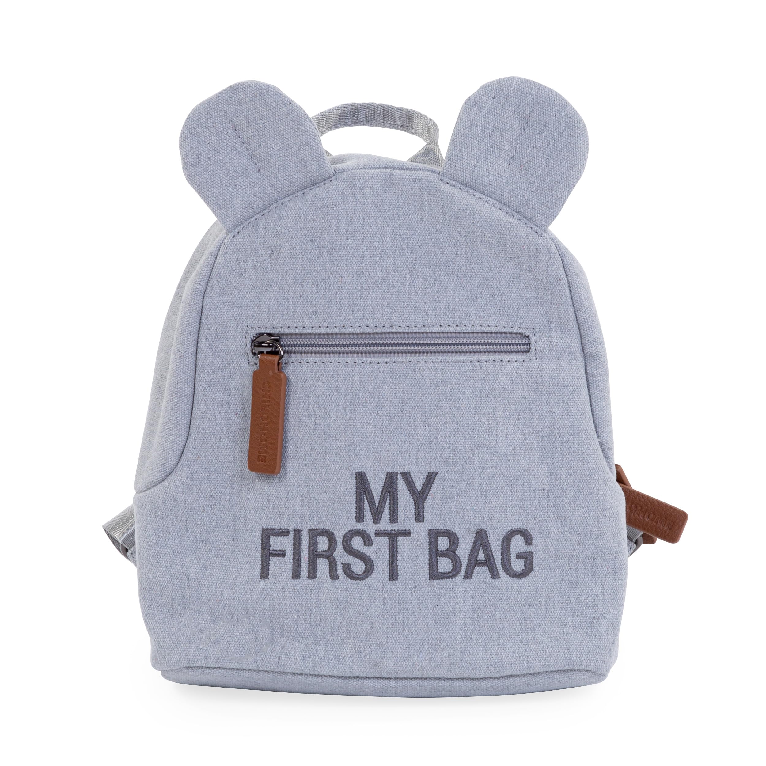 Childhome, Baby Backpack, School, Kindergarten, Nursery, Two Compartments, Lunchbag/Bottle Capacity, Removable Safety Buckle, Waterproof, My First Bag, Jersey