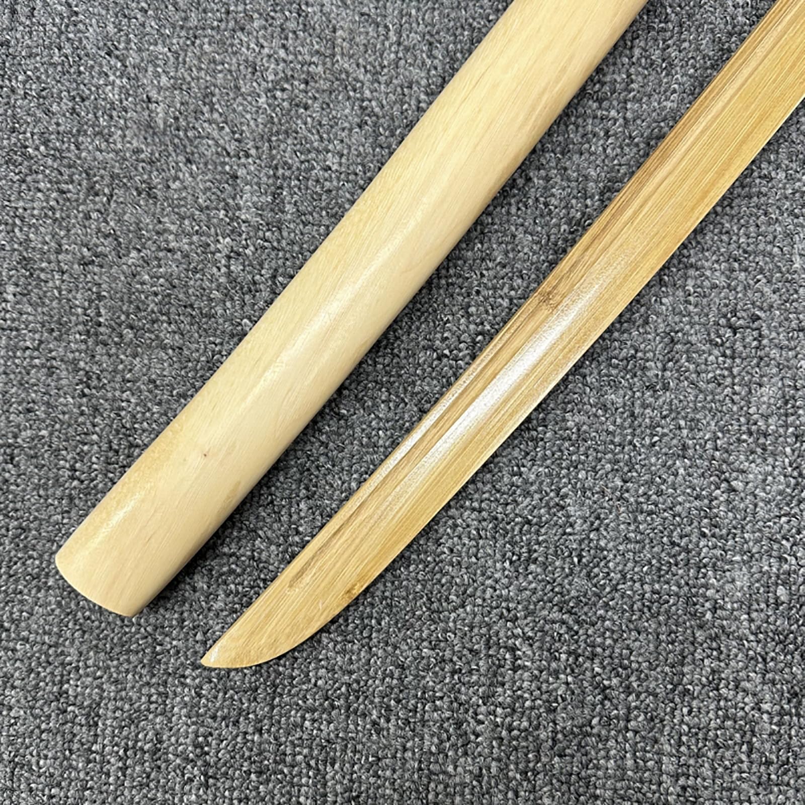 Katana en bois avec gaine,bokken naturel 103 cm,Bokken fait à la main,pour l'entraînement au combat à l'épée Kendo,l'anime,le cosplay,l'accessoire Iaido,les cadeaux d'anniversaire Noël – Couleur bois