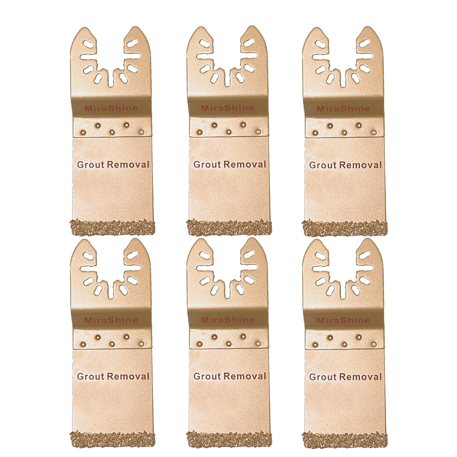 MiraShine 6 Oscillating Multi Tool Blade for Grout Removal with Carbide