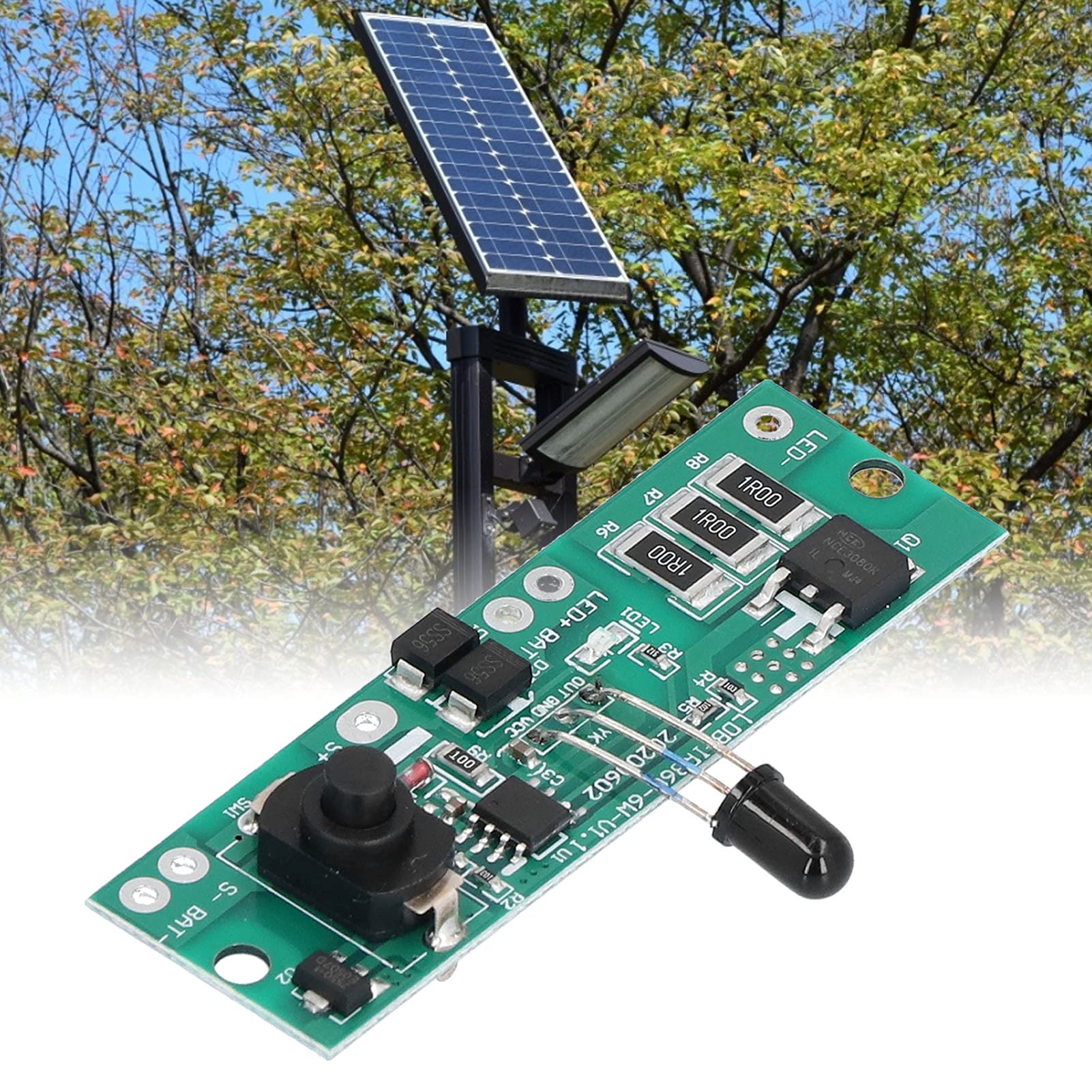Solar Powered Light Circuit 5V 6V Solar Light Controller Circuit Board