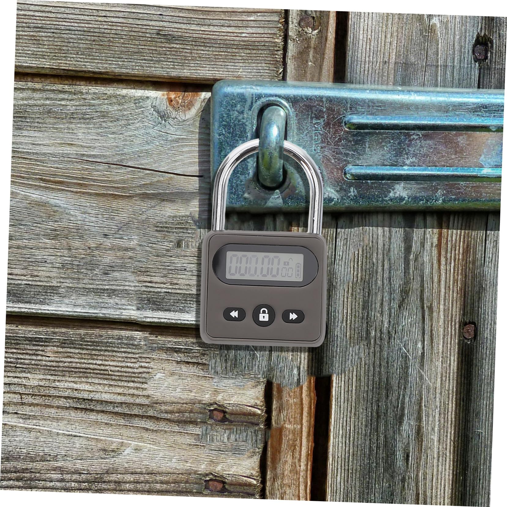 Veemoon Cadenas à Minuterie Rechargeable Par Usb Cadenas Électronique Avec Affichage Lcd Verrou à Temporisation Automatique Pour Études Et Travail