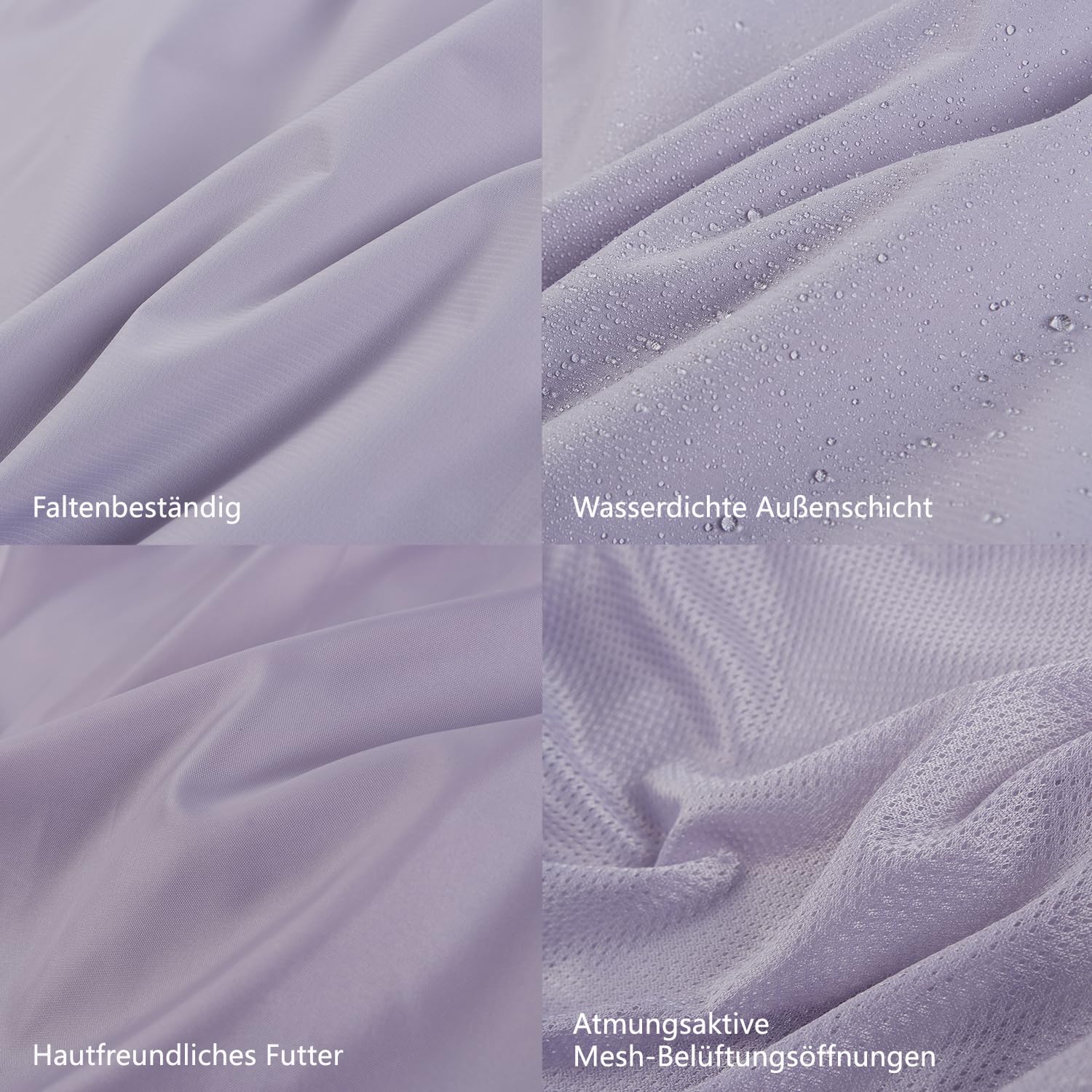 Ensemble imperméable et veste de pluie pliable pour chien (violet, longueur du dos du chien 55 cm, taille XL)