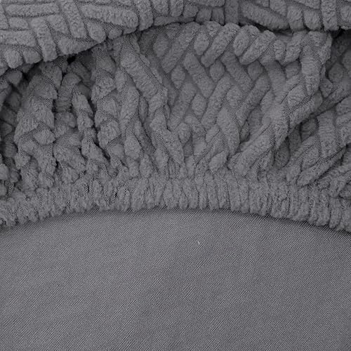 Miniatura 9 de MINGPINHUIUS Funda para silla ajustable sin brazos moderna sin brazos, funda para silla de tocador con tiras cruzadas, fundas protectoras para