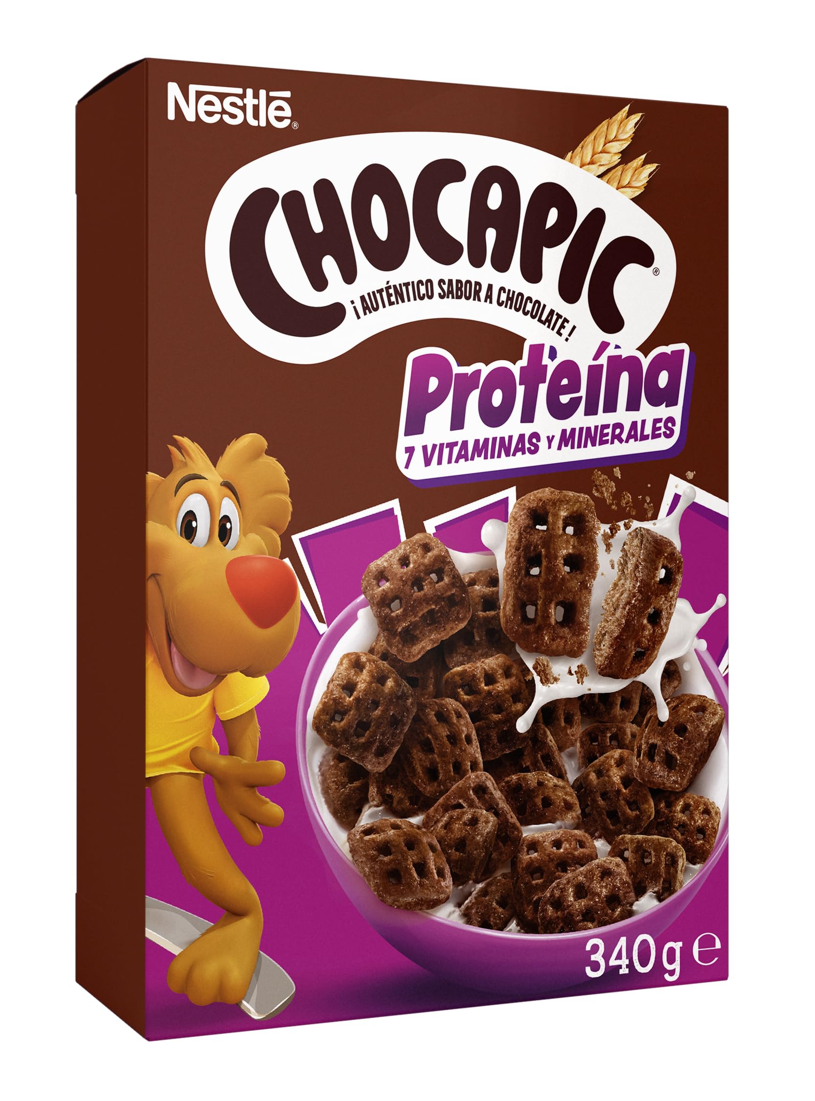 Cereales Nestlé Chocapic Proteína, Cereales integrales con chocolate, 7 estuches de 340g