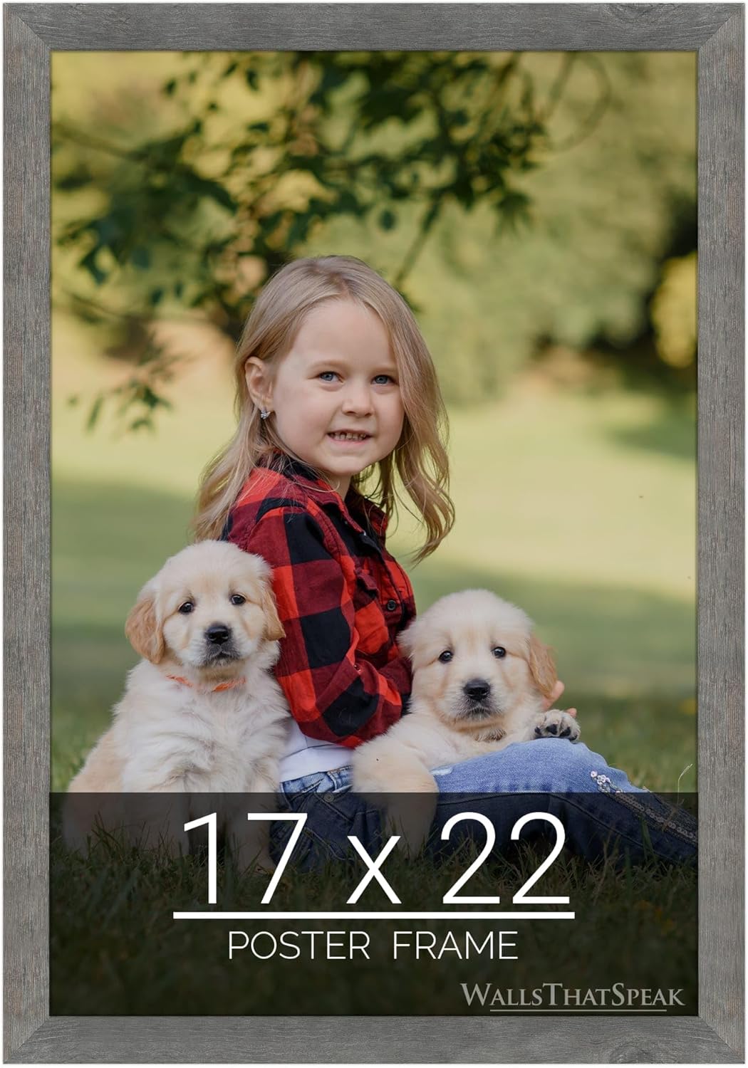 wallsthatspeak 17x22 American Barn Picture Frame for Puzzles Posters Photos or Artwork