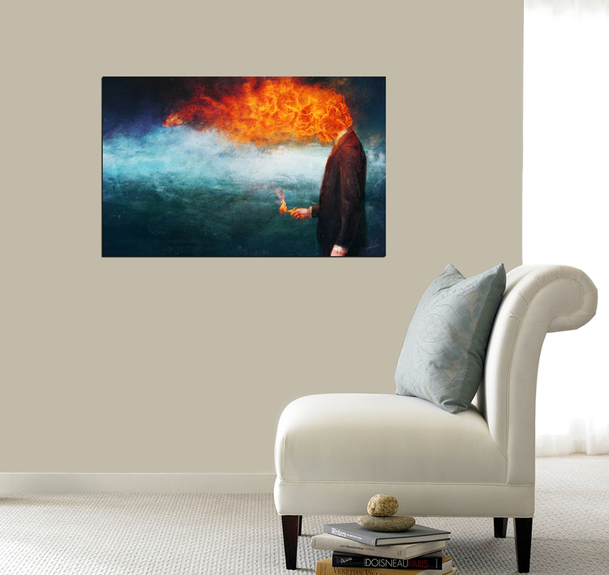 Quadro Su Tela 'Deep' Di Mario Sanchez Nevado – Stampa Giclée 68x40 Cm, Opera D'Arte Moderna Da Parete - 5