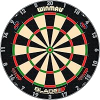 Vista 1 de Winmau Blade 6 Triple Core & Blade 360 Series Dartboards - Professional PDC Tournament Dart Board, Ultra-Thin Wire System, High-Density Sisal