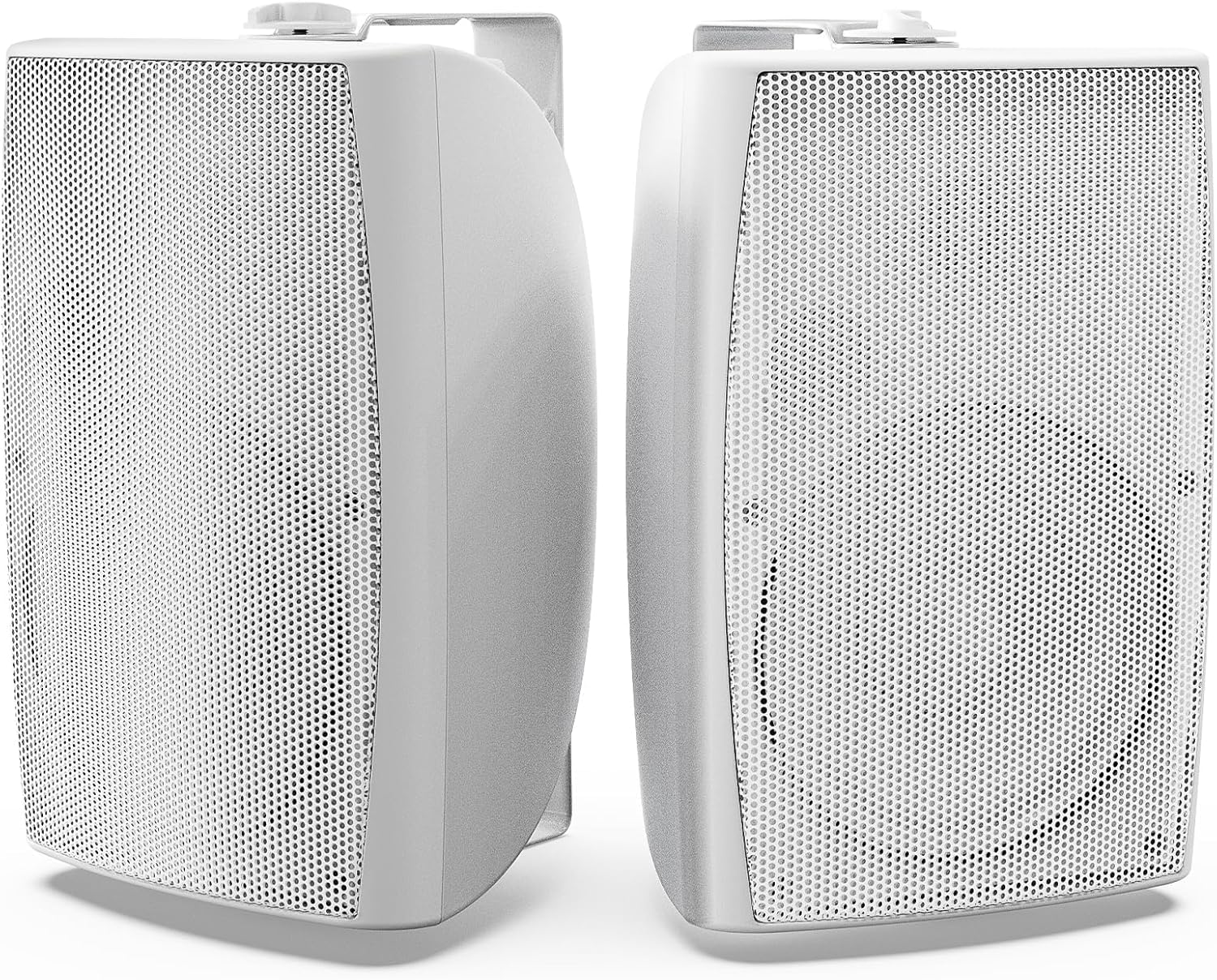 Herdio Altavoces Exteriores 8 Pulgadas 600W, Graves Potentes y Cable Impermeable, Montaje en Pared para Espacios amplios: Áreas comerciales, Patios espaciosos, auditorio (Blanco)