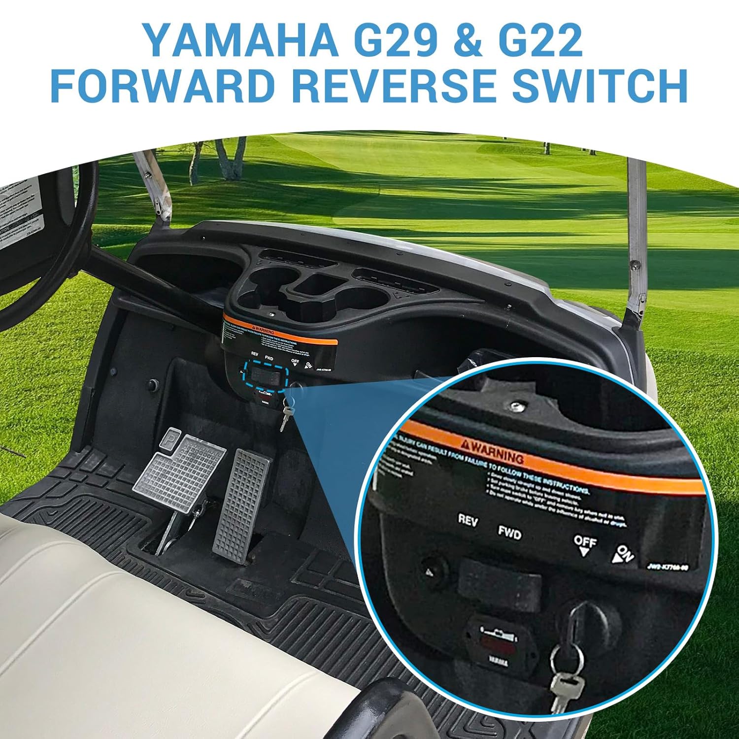 Forward Reverse Switch, Suitable for Yamaha G22, G29, Drive Golf Carts # JU2-H2917-00-00