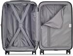 DELSEY Paris Helium Aero Hardside Expandable Luggage with Spinner Wheels, Metallic Green, Carry-On 21 Inch, Helium Aero Hardside Expandable Luggage with Spinner Wheels